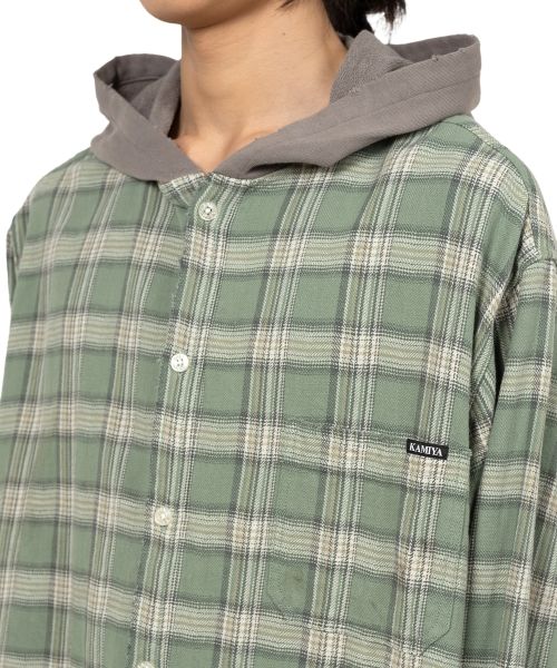 Hooded Check Shirt