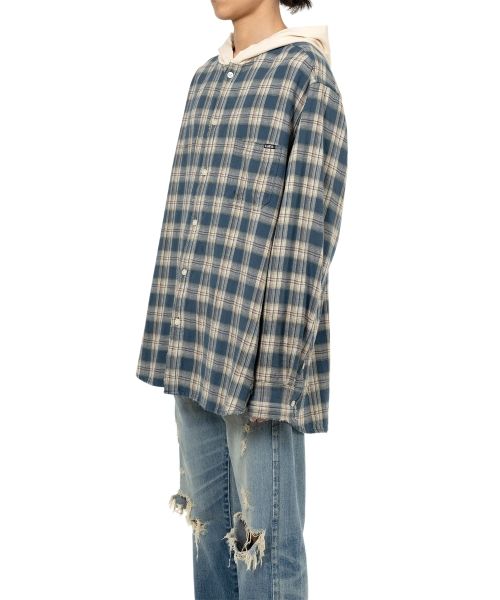 Hooded Check Shirt