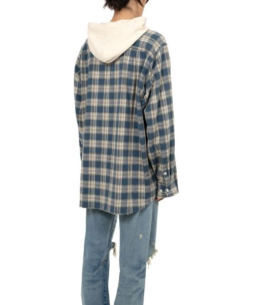 Hooded Check Shirt