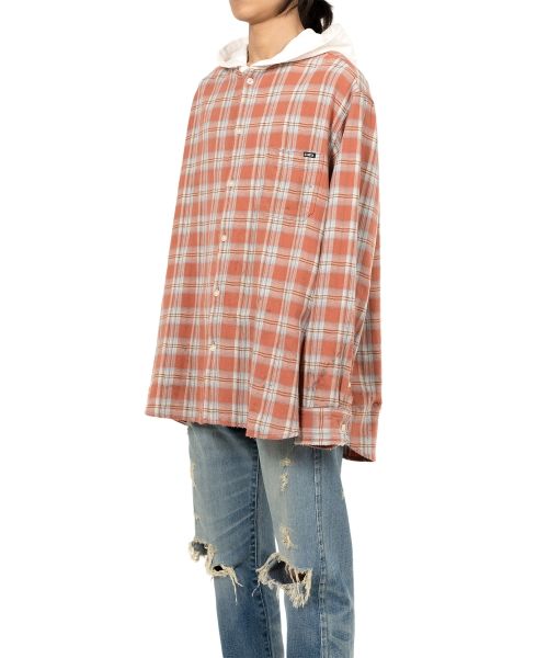 Hooded Check Shirt