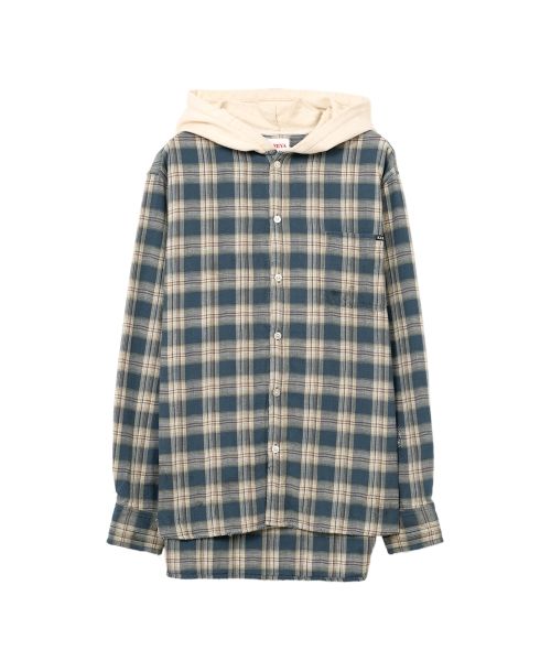 Hooded Check Shirt