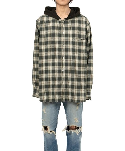 Hooded Check Shirt
