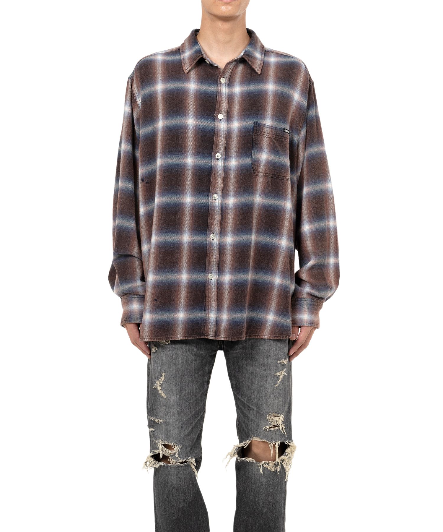 Bleached Check Shirt