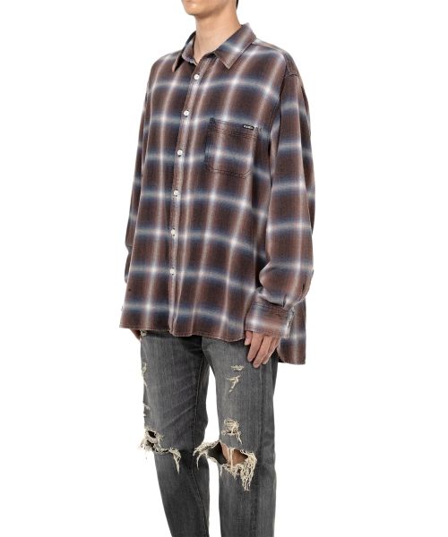 Bleached Check Shirt