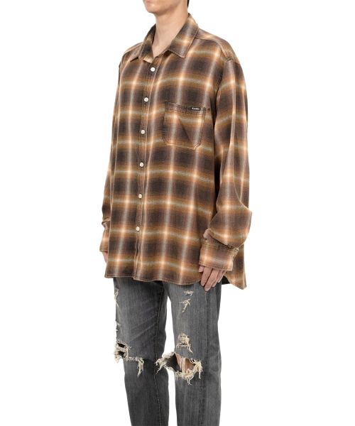 MAISON KINEMA Rayon check shirt かわしまたかひろ Rayon check shirt – Maison Kinema