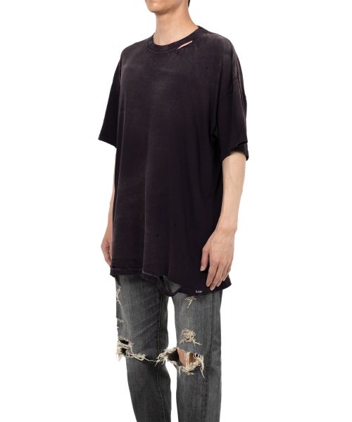 “KMY-SNAKE” Distressed T-shirt