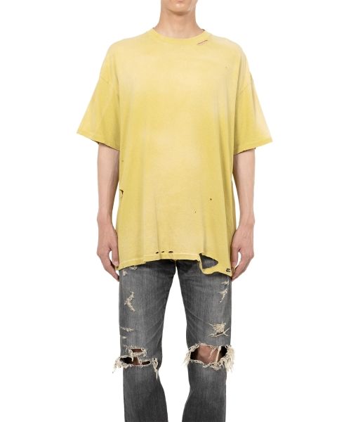 “KMY-SNAKE” Distressed T-shirt