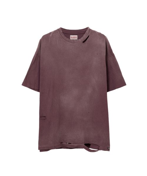 “KMY-SNAKE” Distressed T-shirt