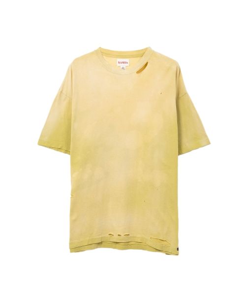 “KMY-SNAKE” Distressed T-shirt