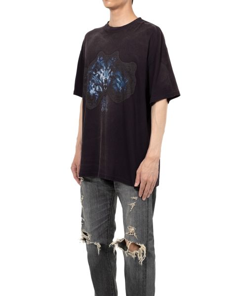 “KMY-WOLF” Distressed T-shirt
