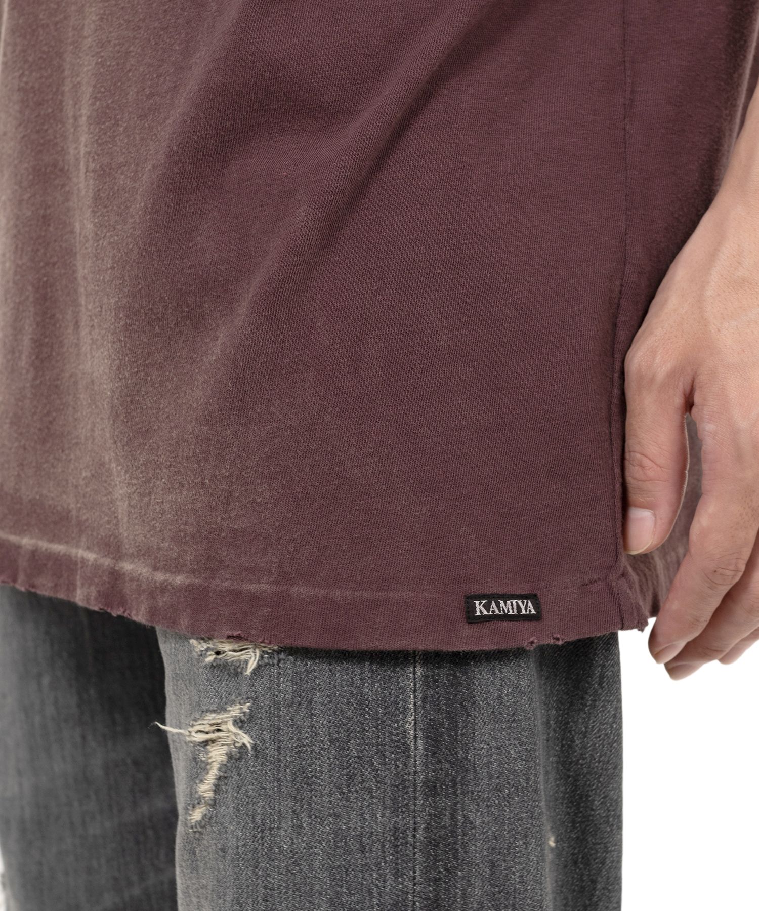 KMY-WOLF” Distressed T-shirt Maison MIHARA YASUHIRO ONLINE STORE（ミハラヤスヒロ