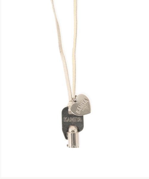 Key Charm Leather Necklace