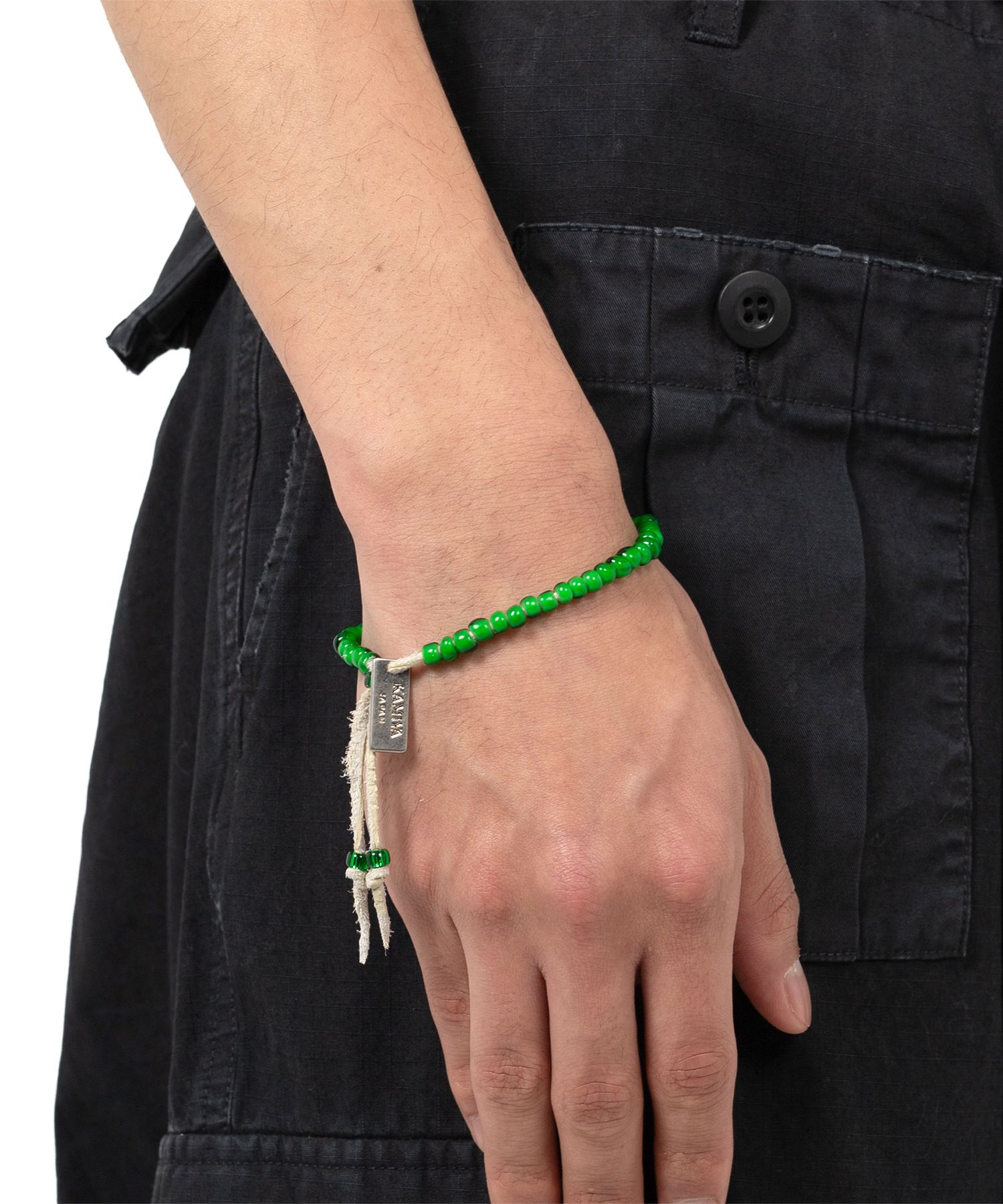 KAMIYA Mexican Beads Bracelet グリーン 25SS) MEXICAN BEADS BRACELET GREEN - 스컬프스토어