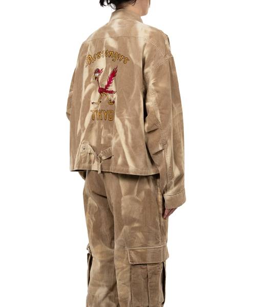 Sun Faded Like Corduroy Work Jacket