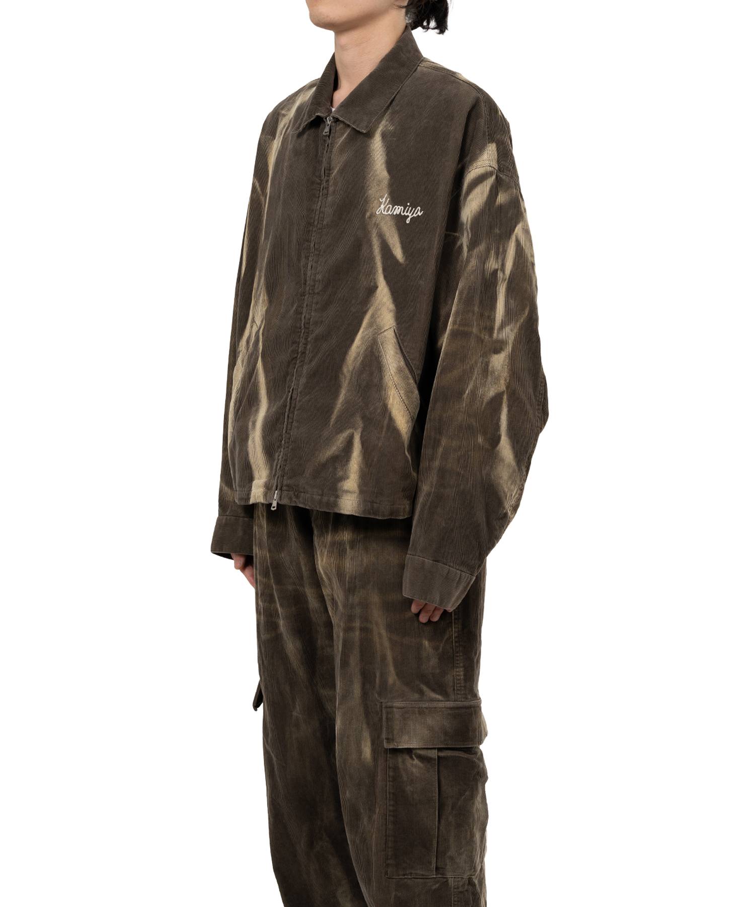 Sun Faded Like Corduroy Work Jacket