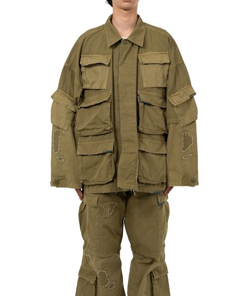 【新品タグ付き】ミハラヤスヒロ　ライダースジャケット　綿　ベージュ Maison MIHARA YASUHIRO ONLINE STORE（メゾンミハラヤスヒロ