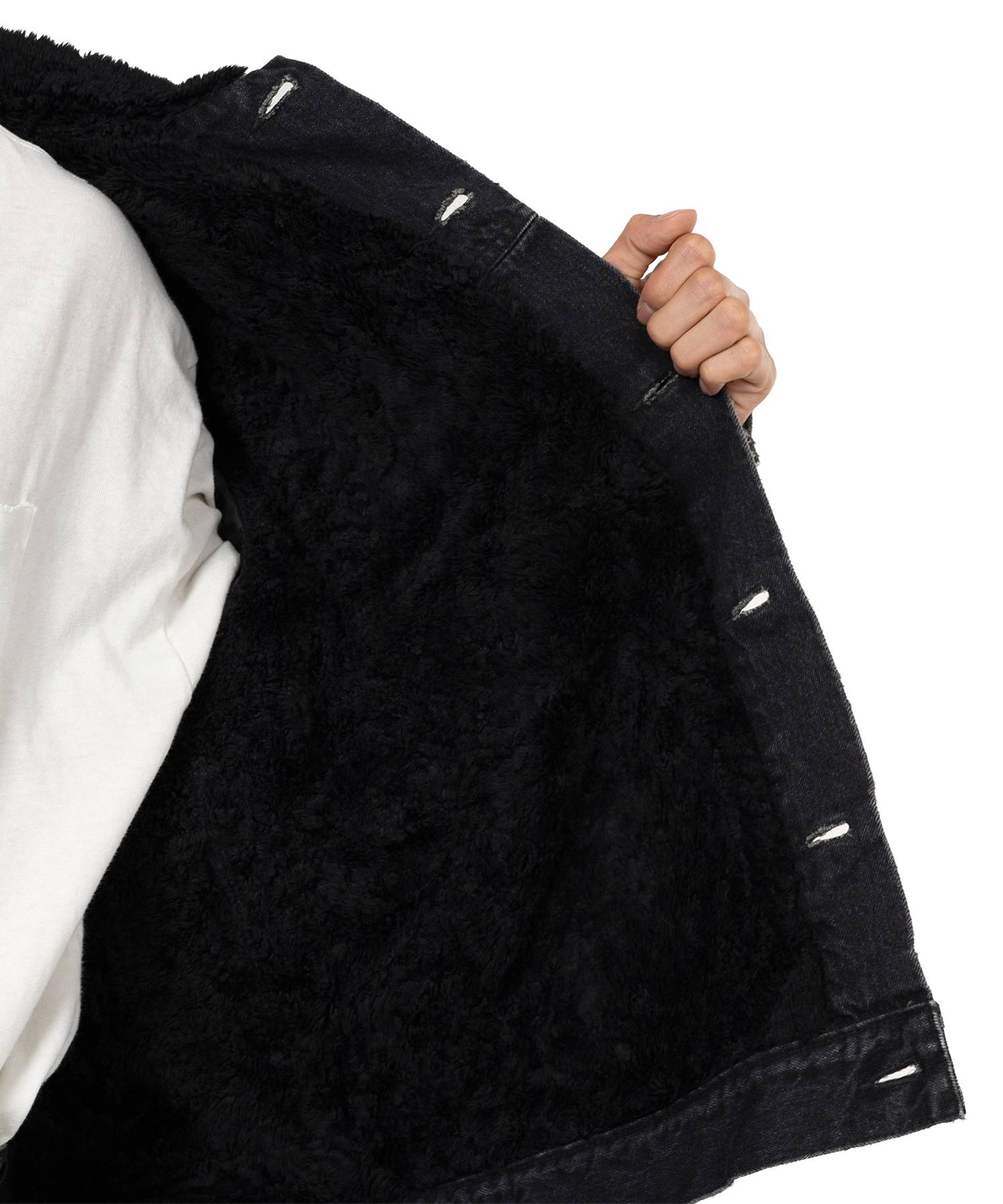 Boa Lining Denim Jacket