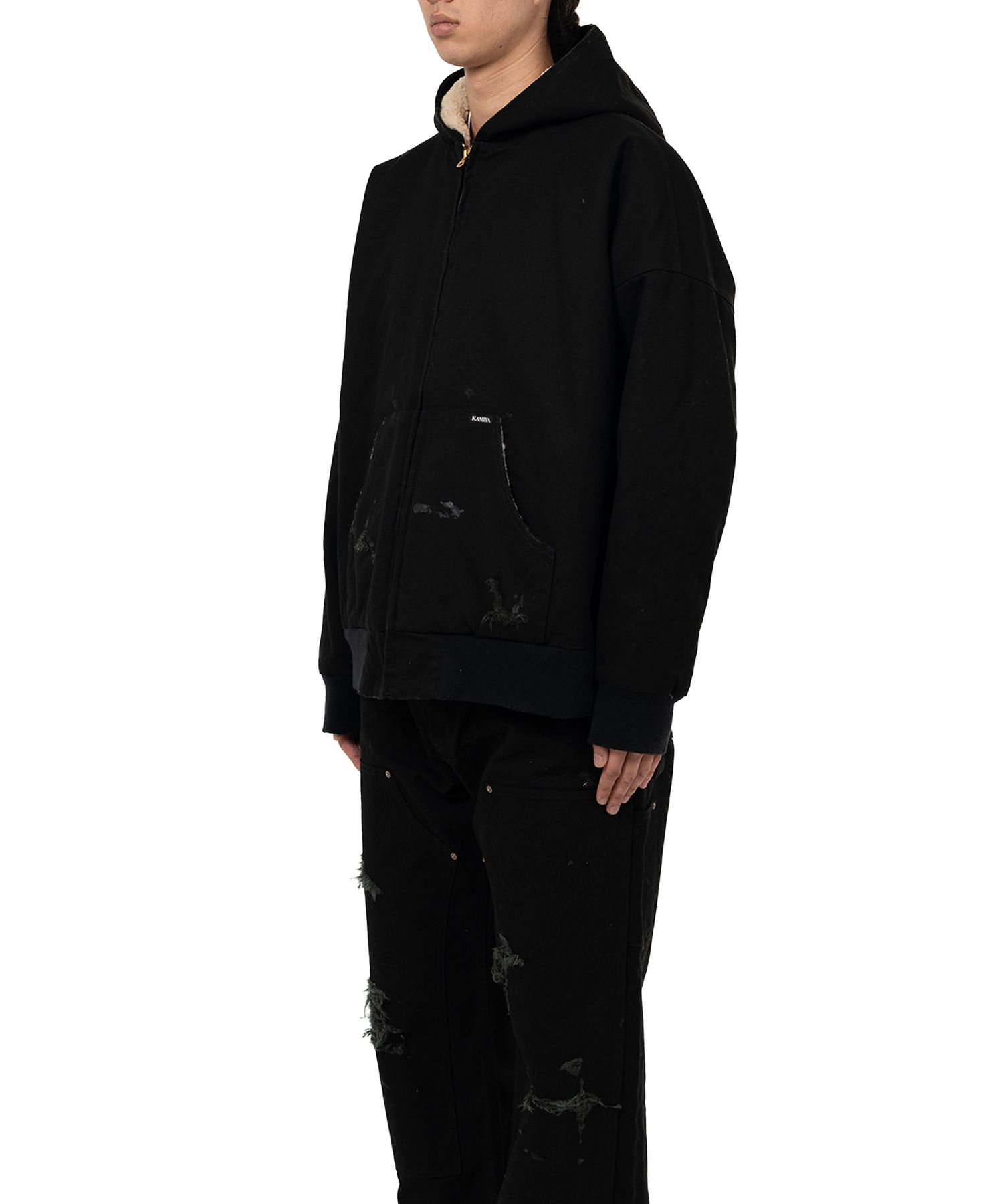 BORO Boa Lining Duck Zip-up Parka