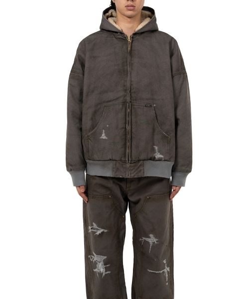 BORO Boa Lining Duck Zip-up Parka