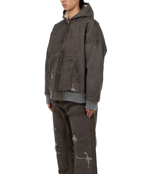 BORO Boa Lining Duck Zip-up Parka