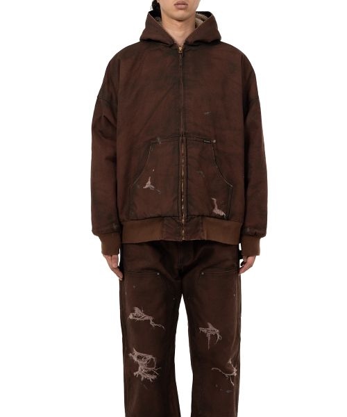 BORO Boa Lining Duck Zip-up Parka