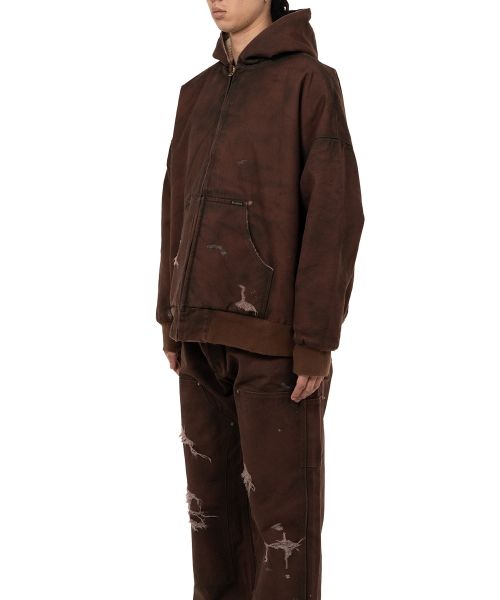 BORO Boa Lining Duck Zip-up Parka
