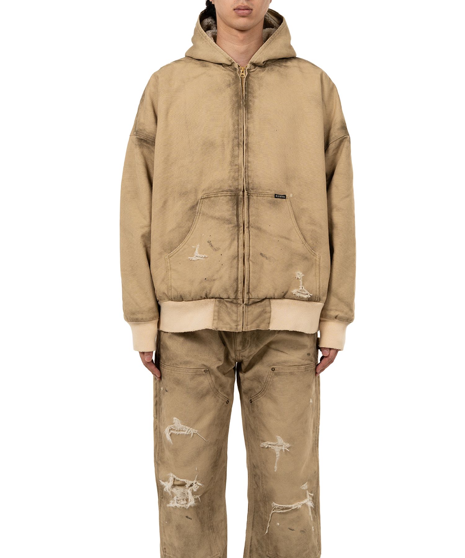 BORO Boa Lining Duck Zip-up Parka