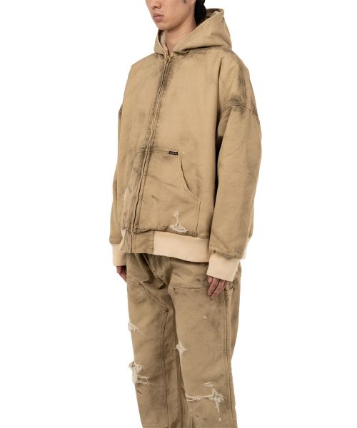 BORO Boa Lining Duck Zip-up Parka