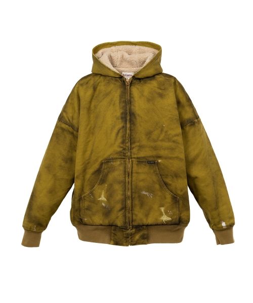 BORO Boa Lining Duck Zip-up Parka