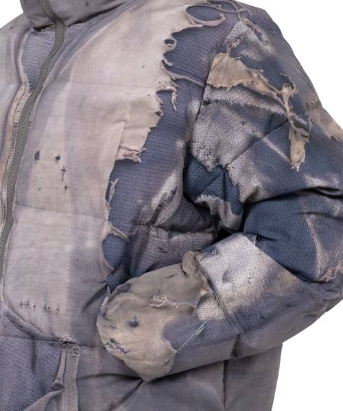 Trompe L’oeil Print Down Jacket