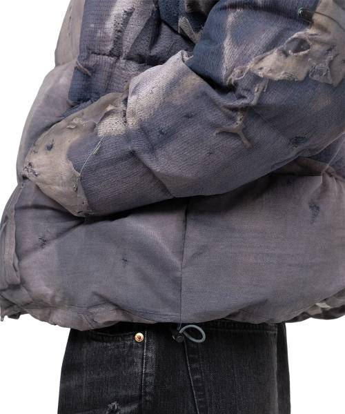 Trompe L’oeil Print Down Jacket