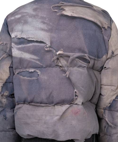 Trompe L’oeil Print Down Jacket