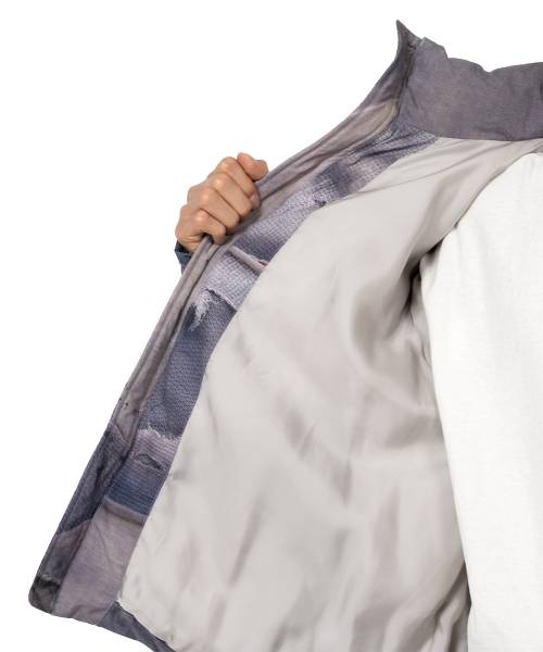 Trompe L’oeil Print Down Jacket