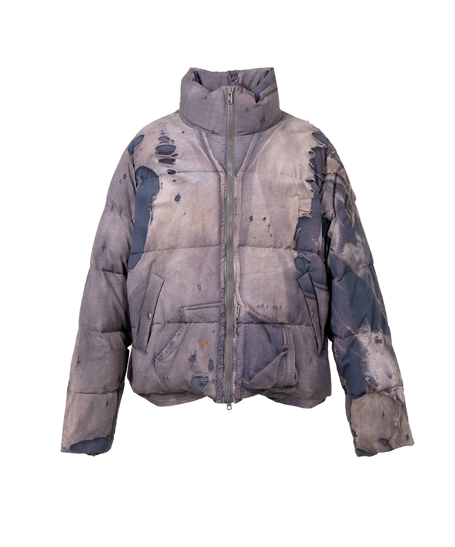 Trompe L’oeil Print Down Jacket