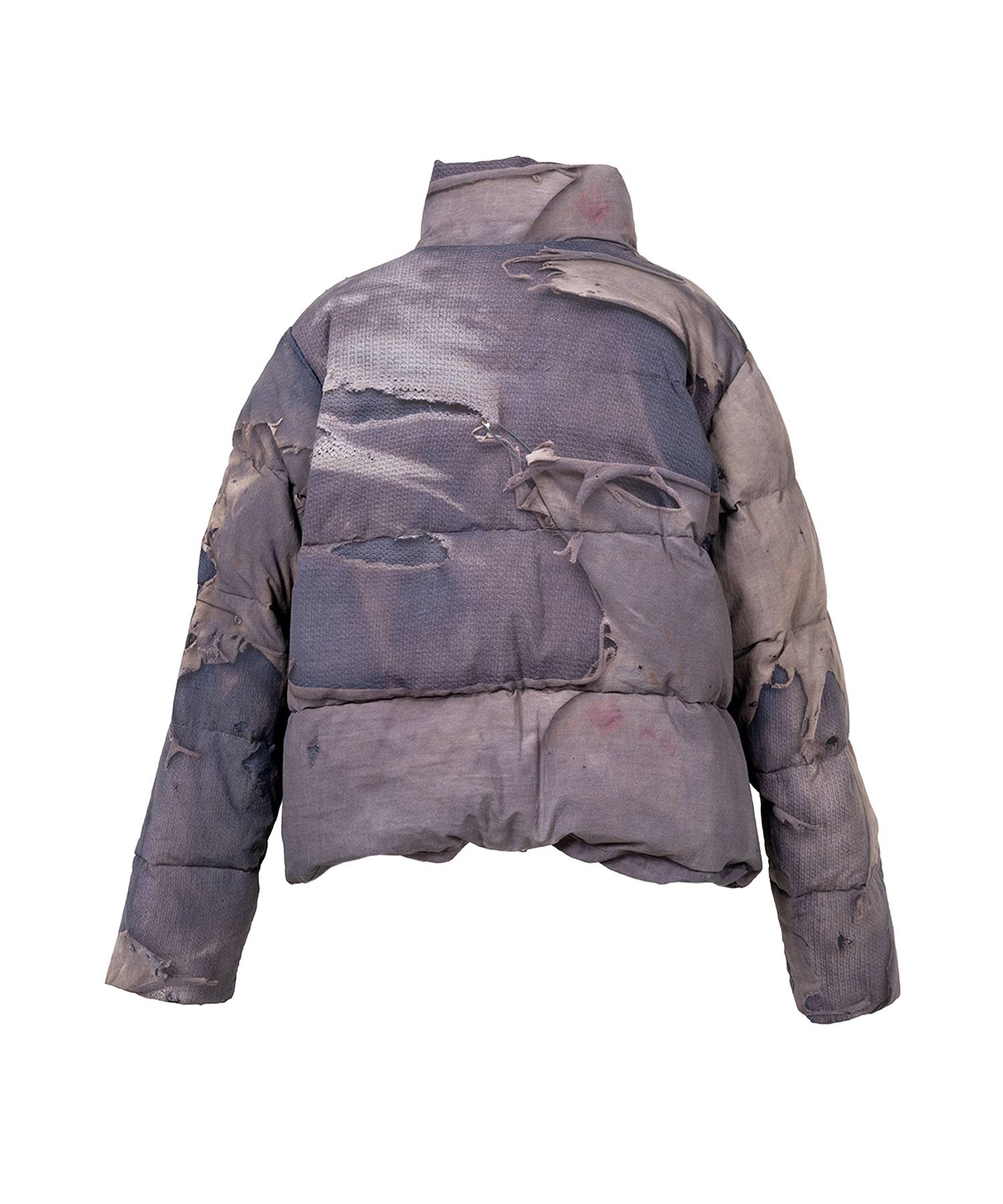 Trompe L’oeil Print Down Jacket