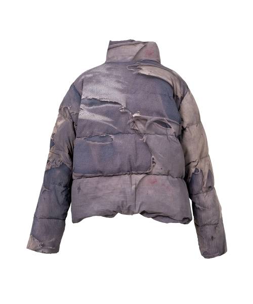 Trompe L’oeil Print Down Jacket