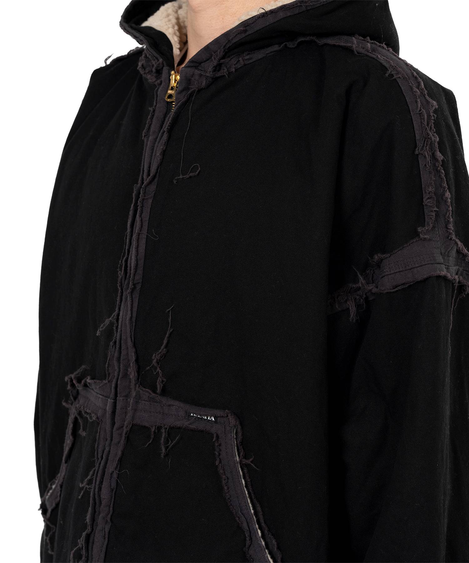 "blackmeans X KAMIYA"Deconstructed Zip Parka