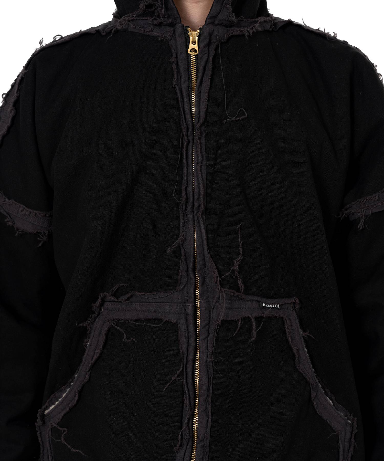 "blackmeans X KAMIYA"Deconstructed Zip Parka