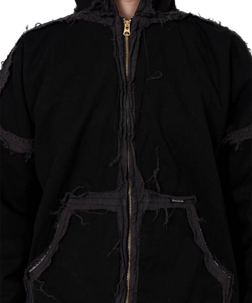 "blackmeans X KAMIYA"Deconstructed Zip Parka