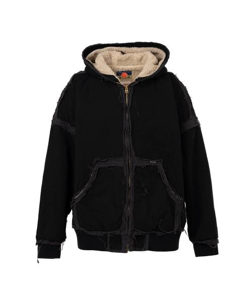 "blackmeans X KAMIYA"Deconstructed Zip Parka