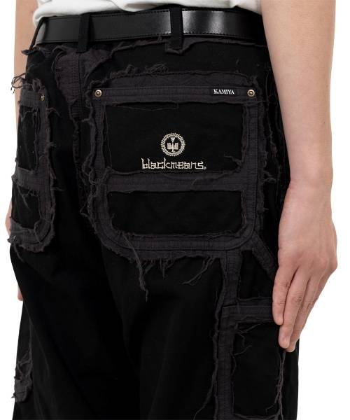 "blackmeans X KAMIYA"Deconstructed Painter Pants