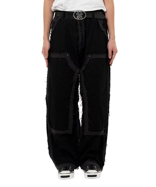 "blackmeans X KAMIYA"Deconstructed Painter Pants