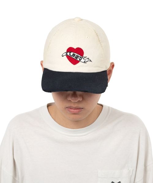 “I LOVE U” Distressed Cap