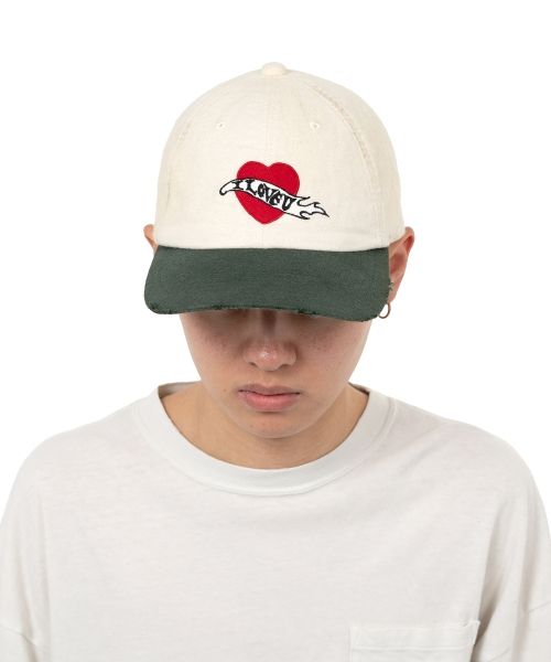 “I LOVE U” Distressed Cap
