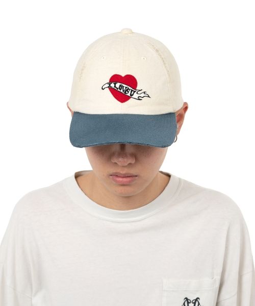 “I LOVE U” Distressed Cap