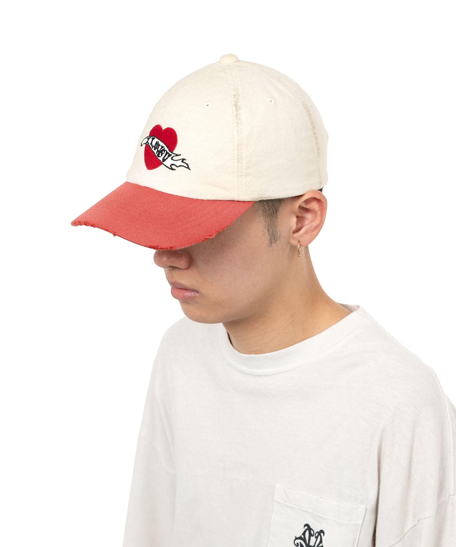 “I LOVE U” Distressed Cap