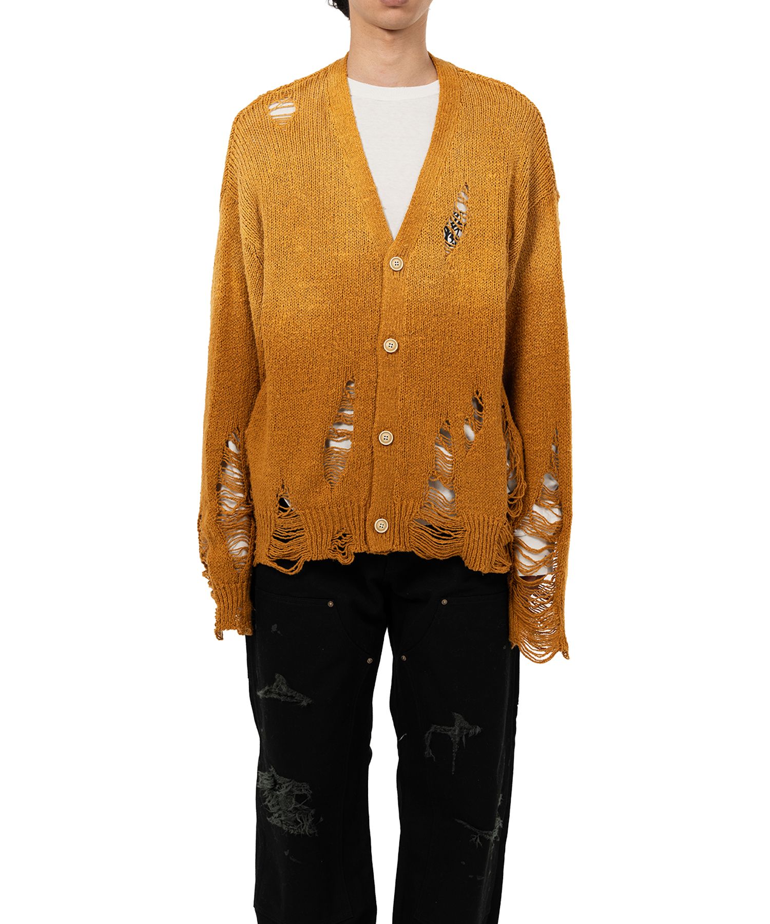 ミハラヤスヒロ Distressed Knit Cardigan Maison MIHARA YASUHIRO ONLINE STORE（ミハラヤスヒロ