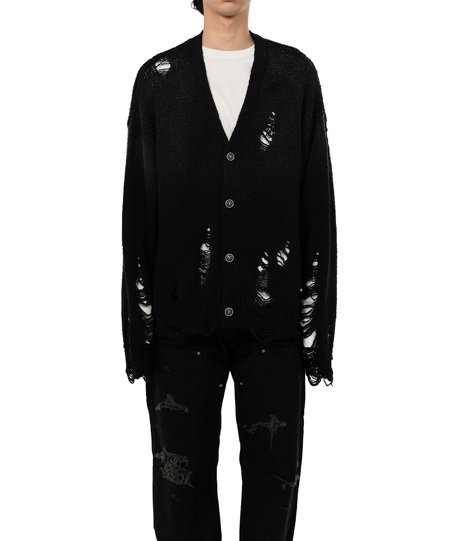 maison mihara yasuhiro ダメージ加工　カーディガン Maison MIHARA YASUHIRO ONLINE STORE（メゾンミハラヤスヒロ