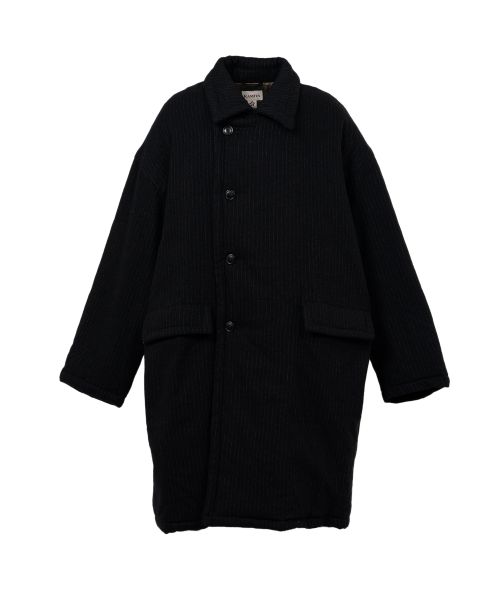 Padded Pinstripe Coat