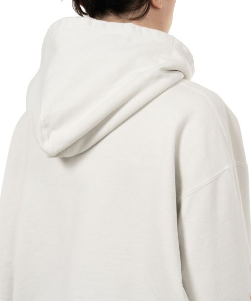 “Skull Flame”Distressed Zip-up Hoodie